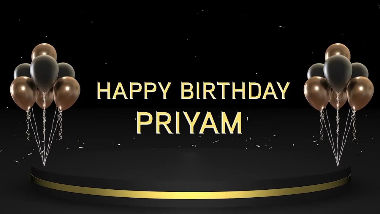 Wish you a very Happy Birthday Priyam