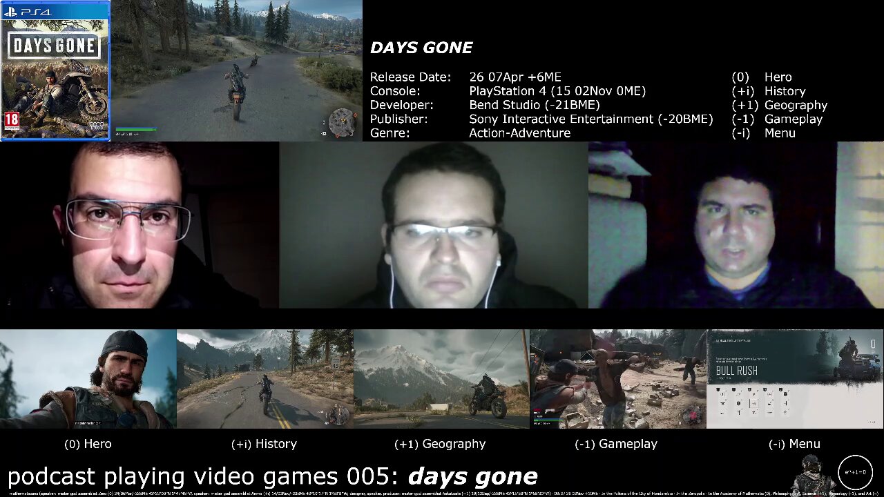 podcast playing video games 005: days gones