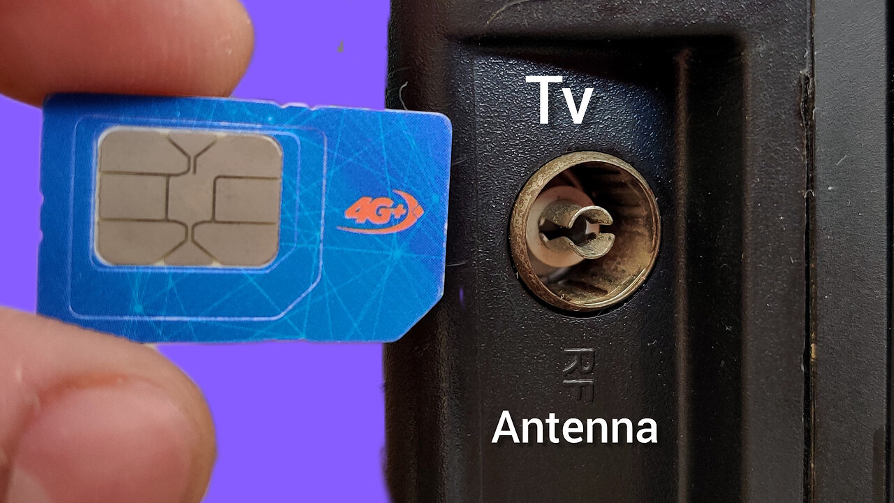 Insert a sim card into your TV to watch channels from all over the world!