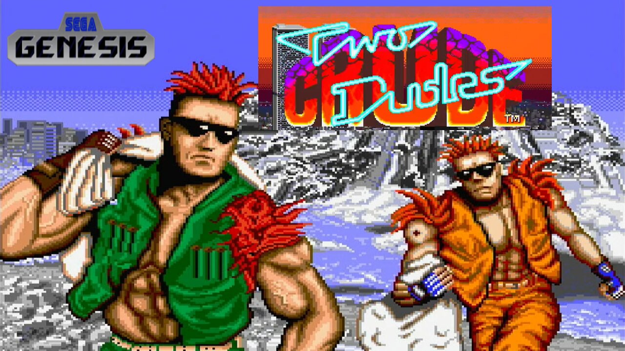 Start to Finish: 'Two Crude Dudes' gameplay for Sega Genesis - Retro Game Clipping