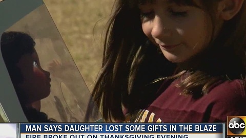 Man says daughter lost some gifts in Gilbert blaze