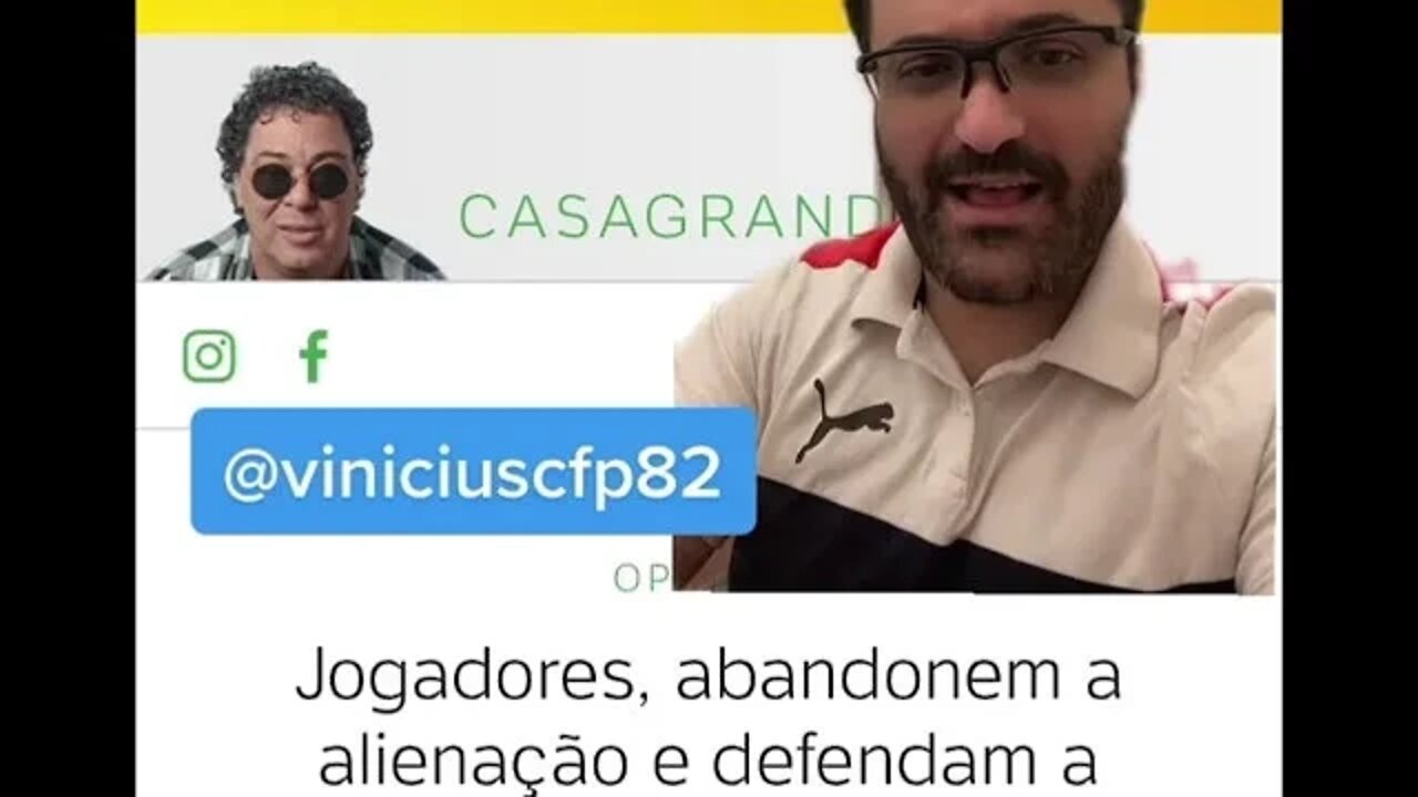 CONFIRMADO! Casagrande foi fazer militância no UOL