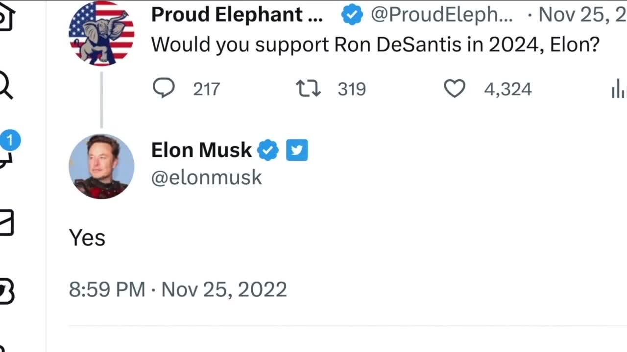 The relationship between DeSantis and Elon Musk