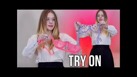 Try on and Bra clasp test: How to quickly remove a bra?