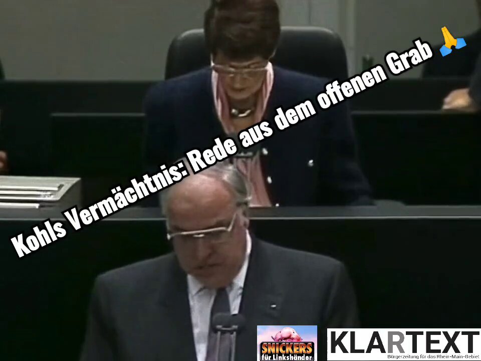 Kohls Vermächtnis: Rede an die Nation (Re-Upload)