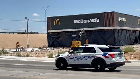 Crews Begin Tearing Out Concrete at the Southwest McDonald's