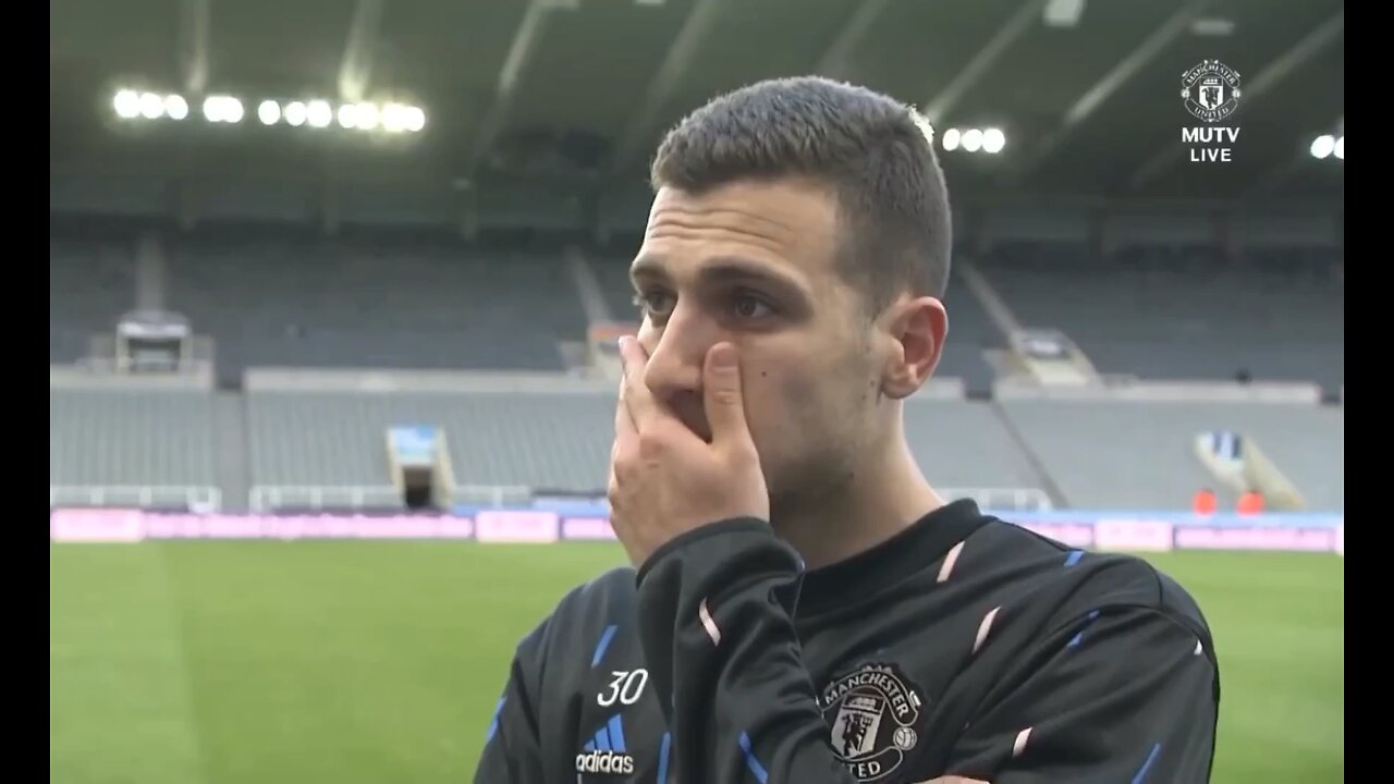 Diogo Dalot interview | Newcastle United 2-0 Manchester United