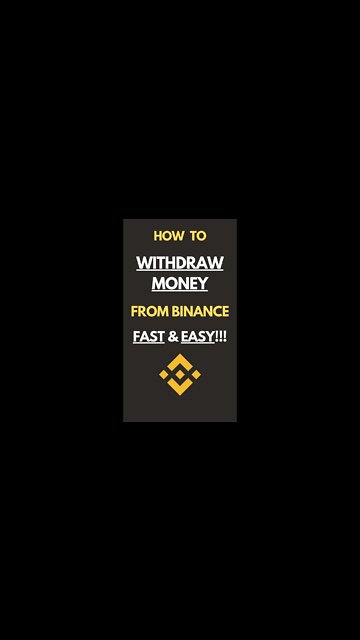 How To Withdraw Money From Binance #binance #crypto #cryptocurrency #bnb