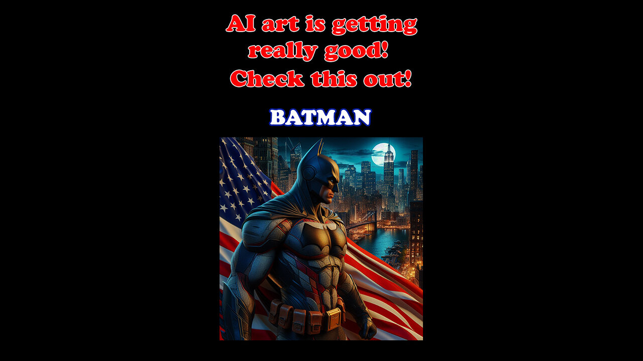 Digital AI art is getting shockingly good! Check this out! Part 3 - Batman.