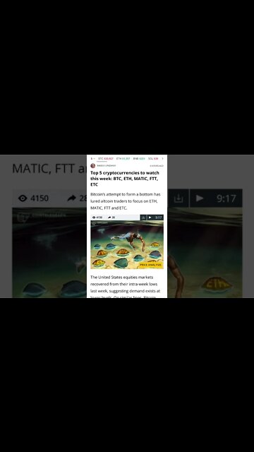 Top 5 Cryptocurrencies to Watch This Week #cryptomash #cryptomashnews #cryptonews