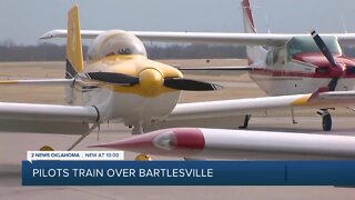 Pilots Train Over Bartlesville