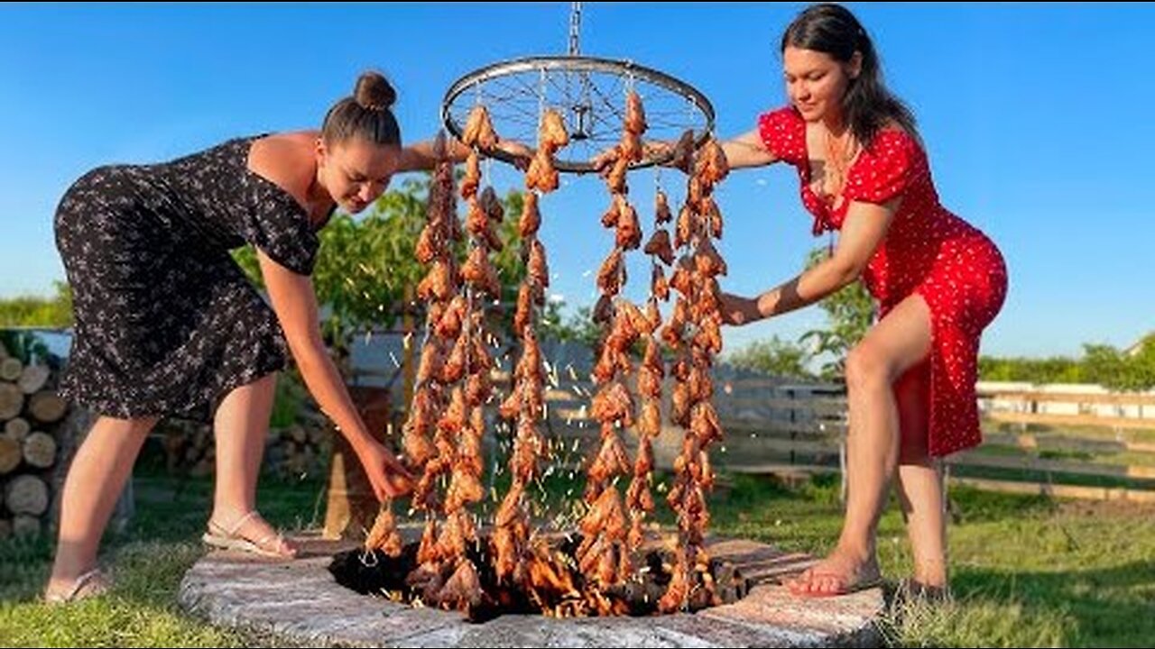 999 Chicken Wings Fried in an Underground Tandoor! Incredible bliss of taste