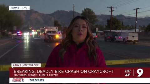 Bicyclist dies after car wreck on Craycroft