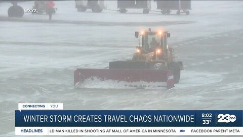 Winter storms causes travel issues nationwide