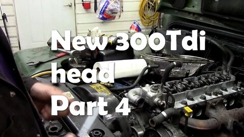 300Tdi head replacement part 4 Assembling parts on top of the head and left hand side