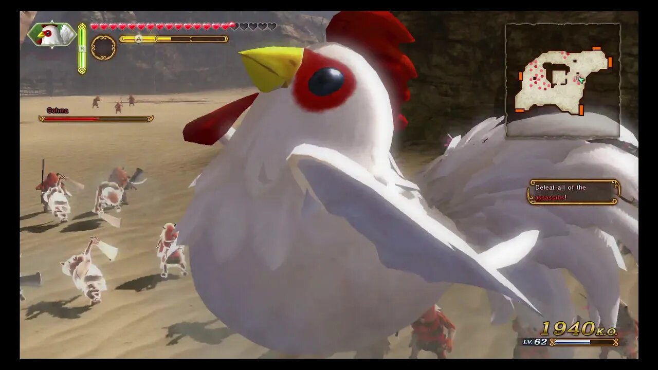 Hyrule Warriors DE - Challenge Mode: Cucco's Fury - Survival Battle Level 2 (A Rank)