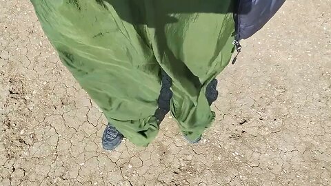 collusion nylon pants flapping