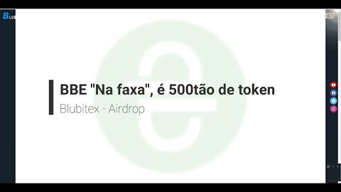 Finalizado - Airdrop Eterno - Blubitex - 500 BBE pra você, acumule o máximo possível!