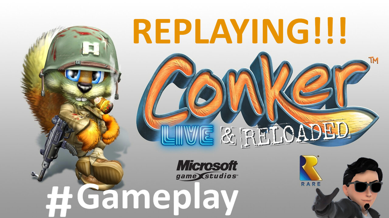 Conkers Bad Fur Day Live and Reloaded (Xbox Backwards Compatible) walkthrough Gameplay REPLAYING!!!