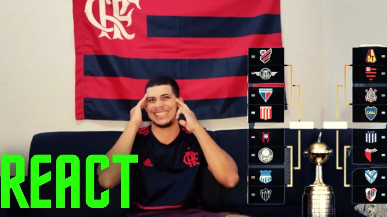 ESSA LIBERTADORES VAI SER HISTÓRICA | [REACT] REAÇÕES SORTEIO DAS OITAVAS DE FINAL DA LIBERTADORES