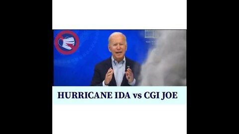 Hurricane Ida vs CGI Joe Biden