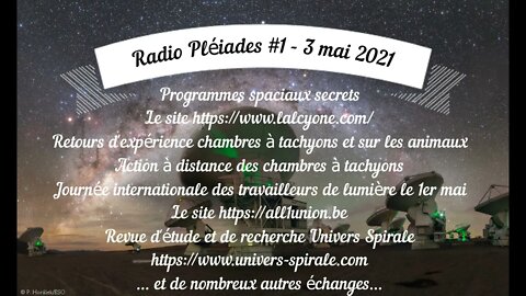 Radio Pléiades #1 - Le lundi qui réveille le Jedi qui est en vous - 03 mai 2021