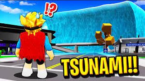 I Survived a Tsunami in Roblox Brookhaven