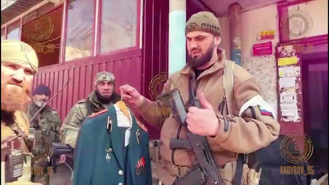 Chechen Fighters Conducting Mopping Up Operations In The City Of Rubizhne In Luhansk!