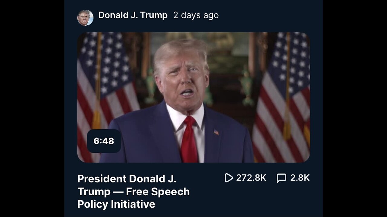 Trump vows to protect the free speech when he becomes President in 2024 (Captioned)