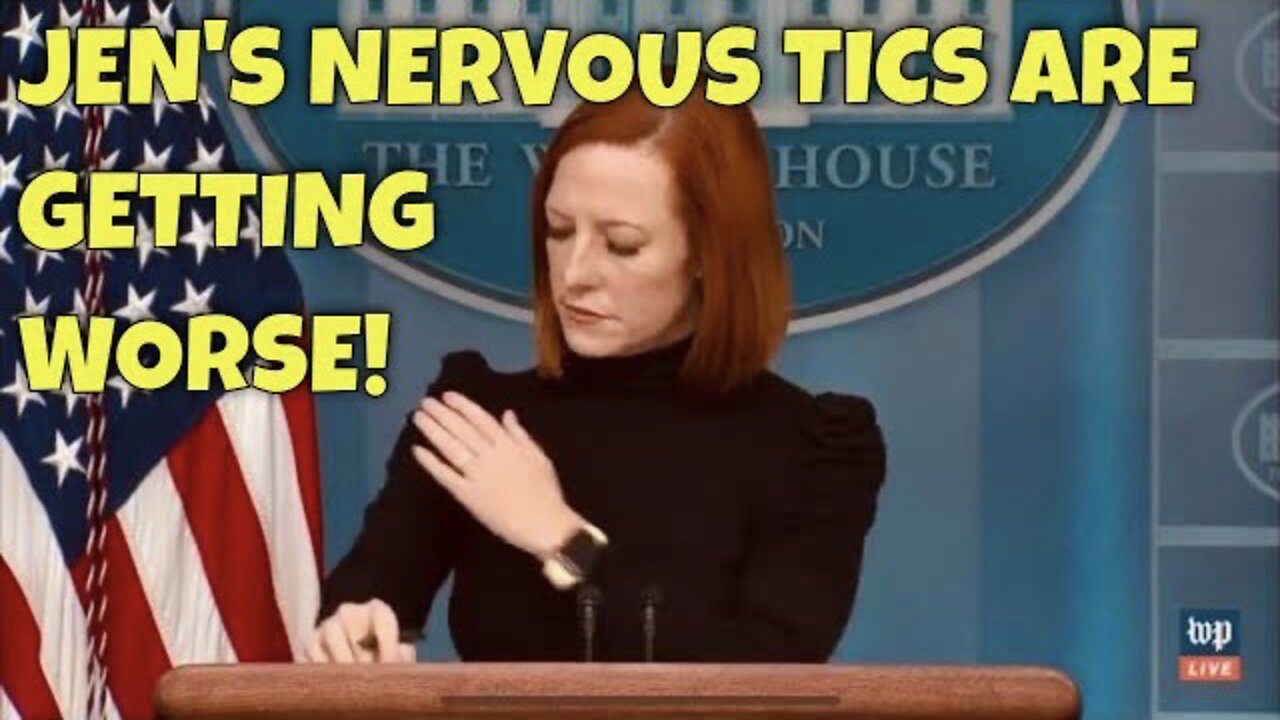 Jen Psaki’s NERVOUS TICS on FULL DISPLAY while getting QUESTIONED on Bail Fund FAILURE!