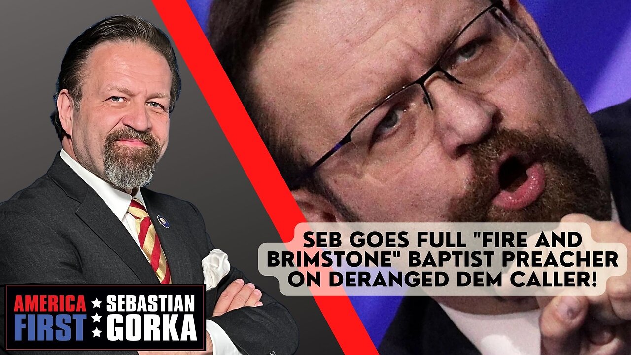 Seb goes full "fire and brimstone" Baptist preacher on deranged Dem caller!