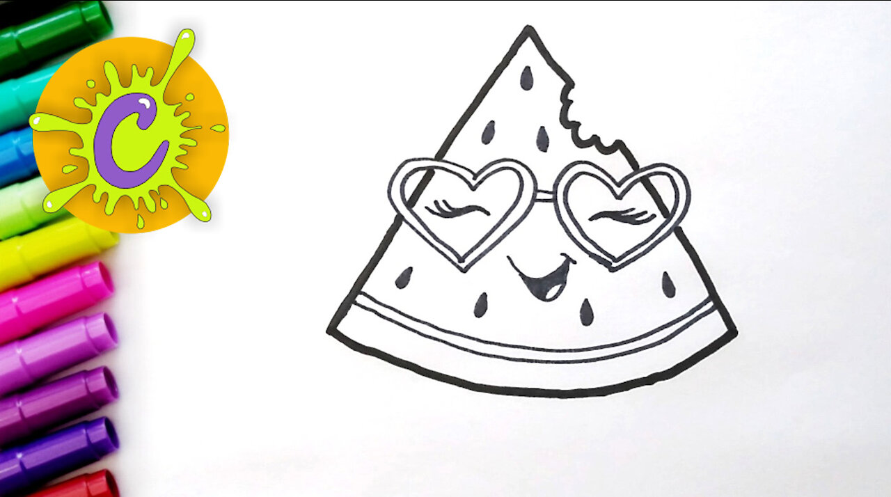 HOW TO DRAW A WATERMELON