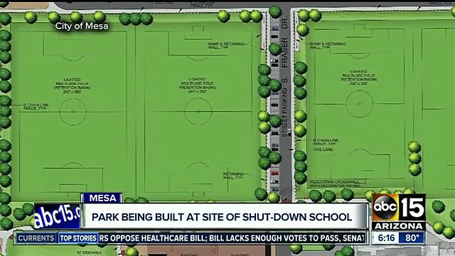 Park, community center set to open at site of former school in Mesa