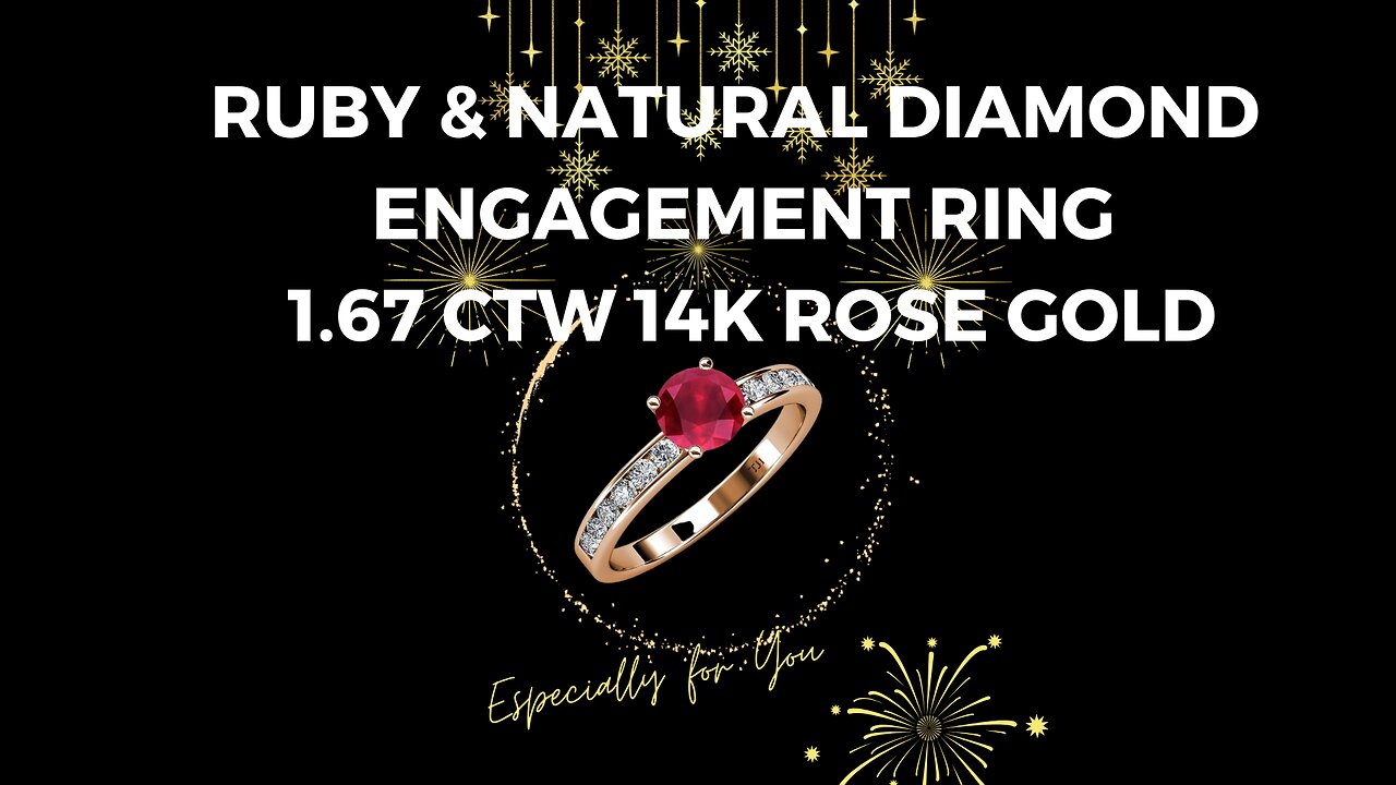 Romantic Elegance: Ruby & Diamond Engagement Ring Unboxing in 14K Rose Gold! #ad