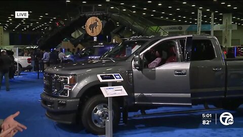 Brian Abel at the North American International Auto Show in Detroit