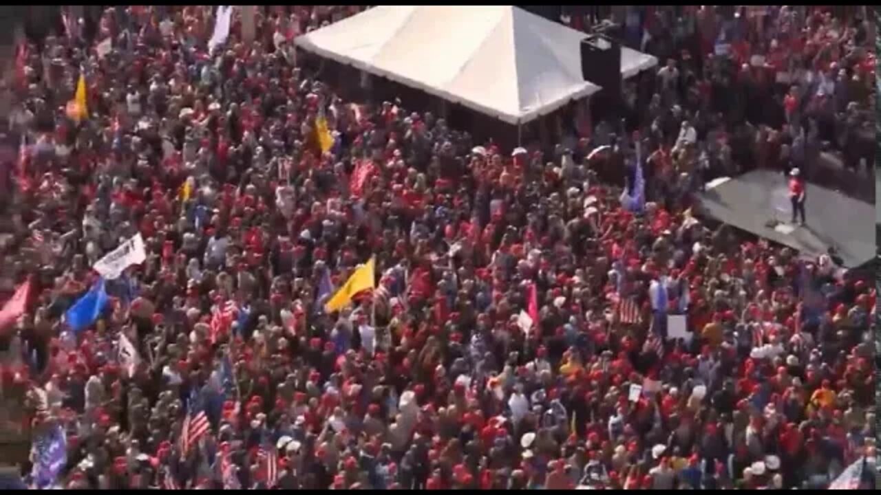 Bianca President of Latinos for Trump addresses American's at The MAGA Million March in DC