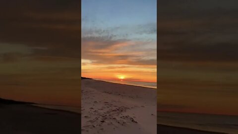 Sunset at a Canadian beach