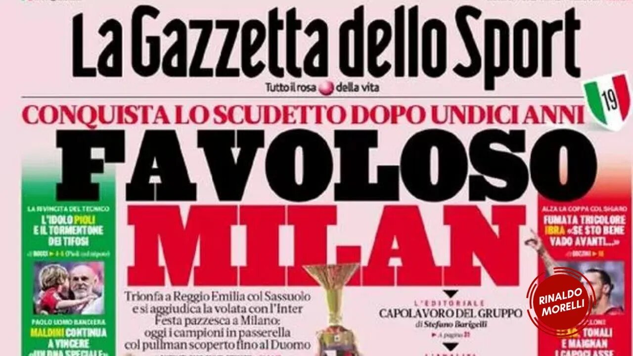 MILAN CAMPIONE D'ITALIA!. Rassegna Stampa Sportiva ep.66 | 23.05.2022