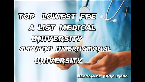 Cheap fee abroad medical university