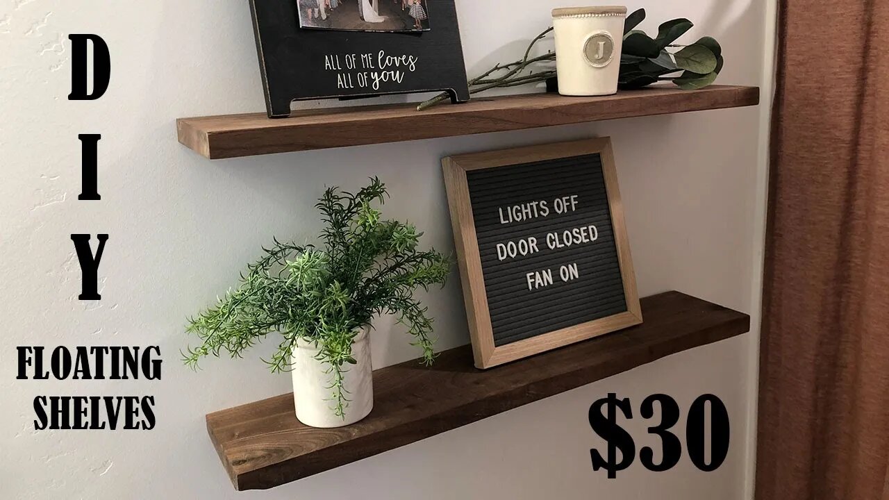 DIY Floating Shelves that anyone can make!