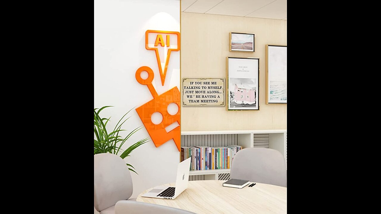 Funny Office Decor Sign for Cubicle Decor or Desk Decorations for Women Office - Cute Desk Acce...