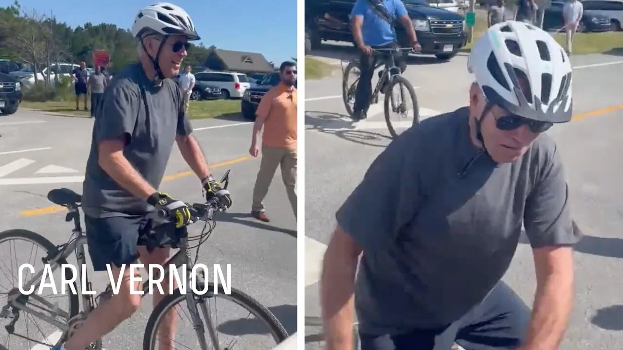 Biden just fell off his bike