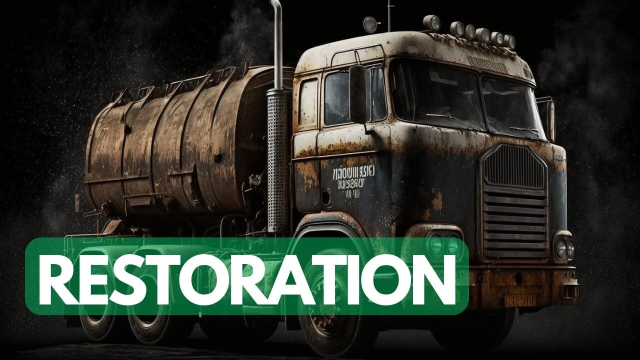 Destroyed SCANIA fuel truck | Restoration Abandoned semi trailer