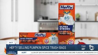 Fact or Fiction: Hefty selling pumpkin-spice trash bags?