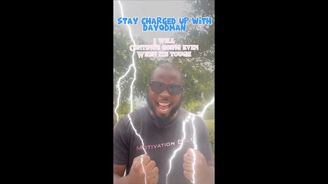 I Will #dayodman #motivation #eeyayyahh #motivationalspeaker #positivity