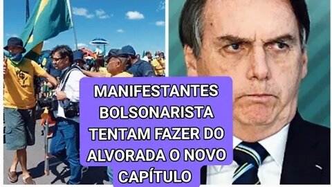 No dia da diplomação de Lula manifestantes bolsonarista tentam fazer do Alvorada um novo Capitólio