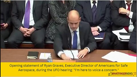 Opening statement of Ryan Graves, Executive Director of Americans for Safe Aerospace,