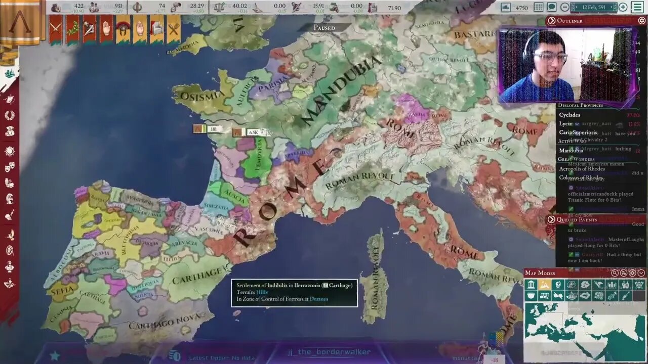 Sparta's Vietnam is Gaul My Failed invasion of Gaul Poncho Villa Streams Imperator Rome 2022-08-05