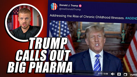 Trump Calls Out Big Pharma Over Childhood Illnesses and Profit Over People