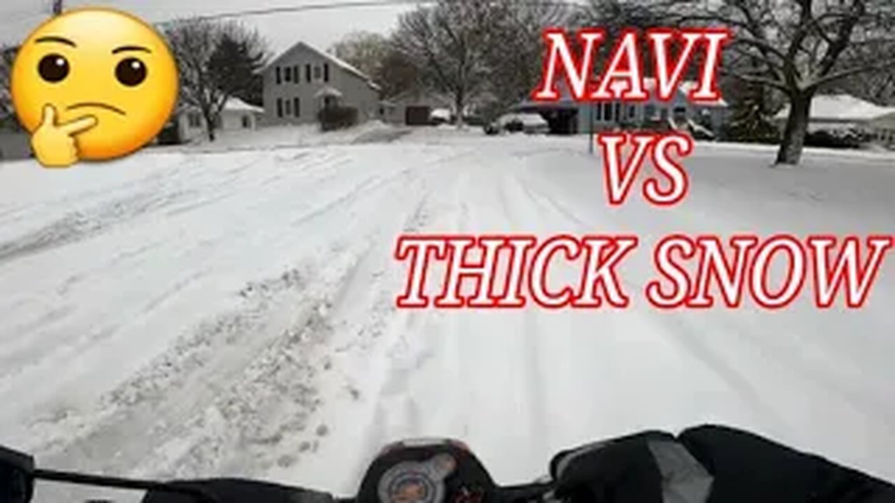 Honda Navi On Thick Snow Covered Roads